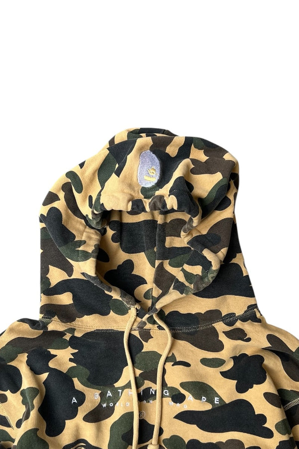 08-11'S NIGO ERA WORLD GONE MAD APE CAMO HOODIE / CAMO [SIZE: M USED]