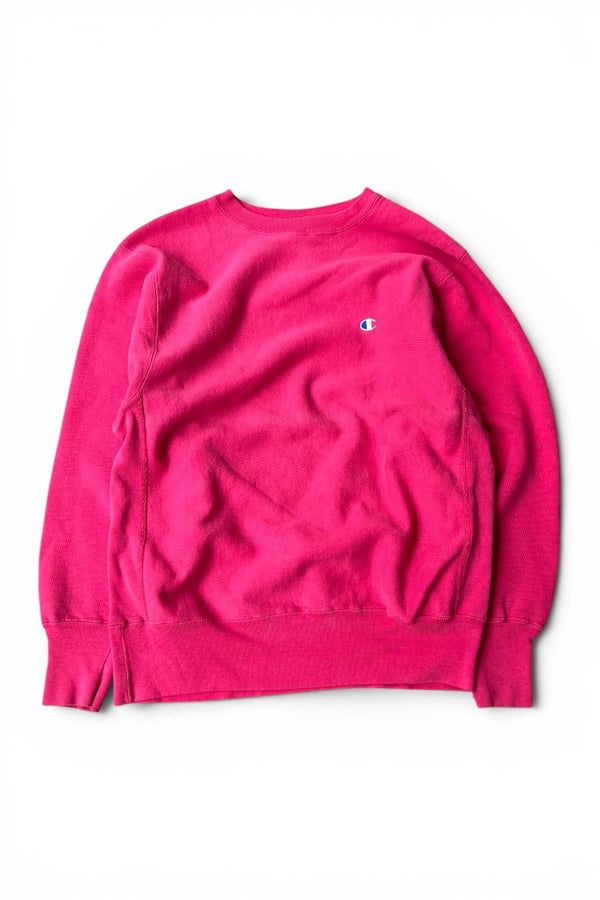 MADE IN USA 90'S REVERSE WEAVE SWEATSHIRT / PINK [SIZE: L USED]