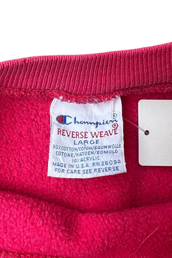 MADE IN USA 90'S REVERSE WEAVE SWEATSHIRT / PINK [SIZE: L USED]