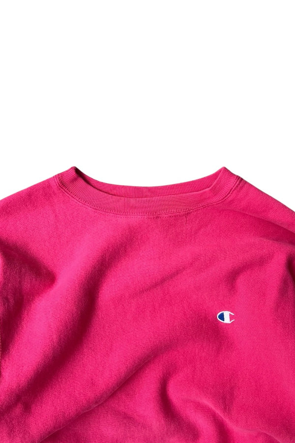 MADE IN USA 90'S REVERSE WEAVE SWEATSHIRT / PINK [SIZE: L USED]