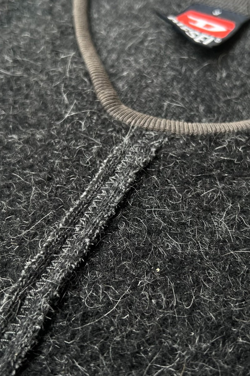 MADE IN ITALY 90'S WOOL VEST / GRAY [SIZE: S USED]