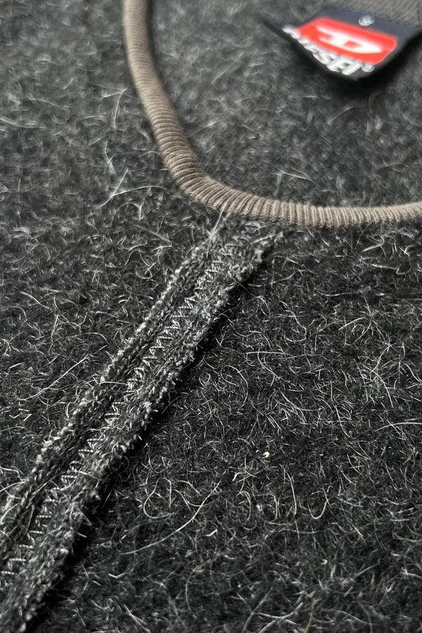 MADE IN ITALY 90'S WOOL VEST / GRAY [SIZE: S USED]