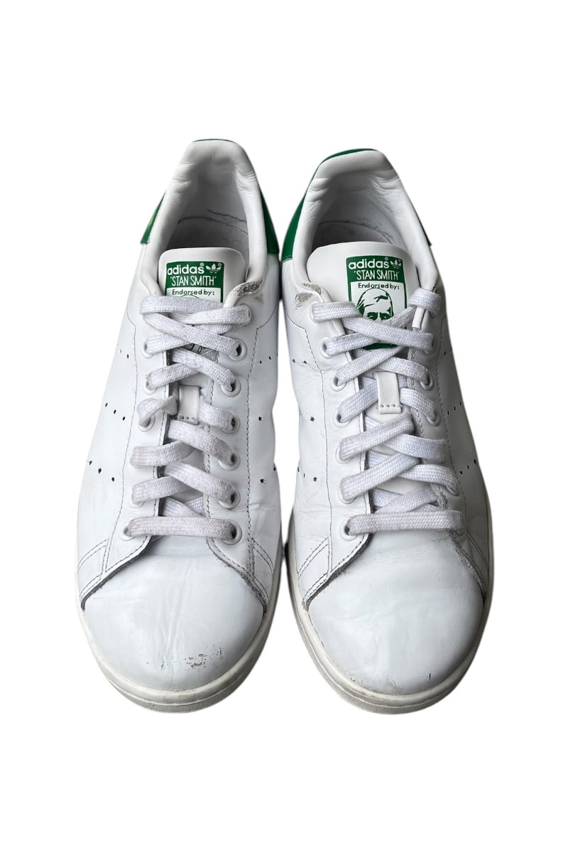 STAN SMITH LEATHER SNEAKERS / WHITE [SIZE: US9.5 (27cm相当) USED]