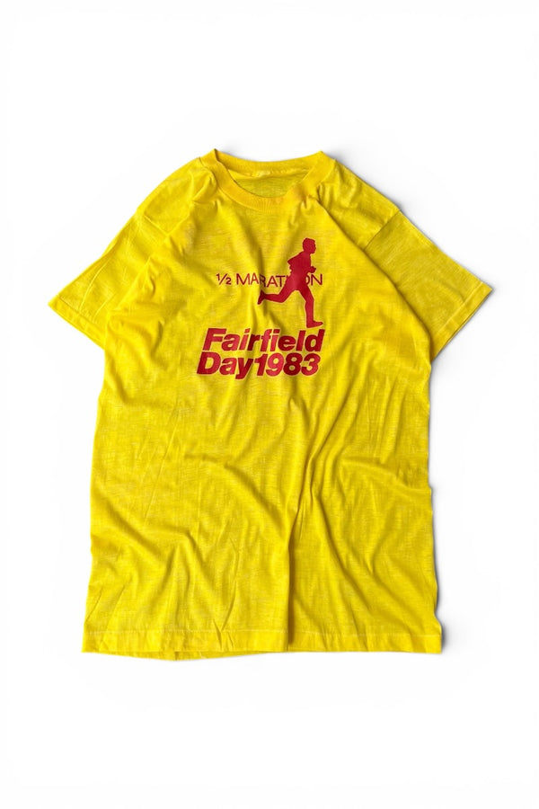83'S MARATHON T-SHIRT / YELLOW [SIZE: M USED]