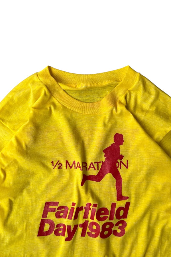 83'S MARATHON T-SHIRT / YELLOW [SIZE: M USED]