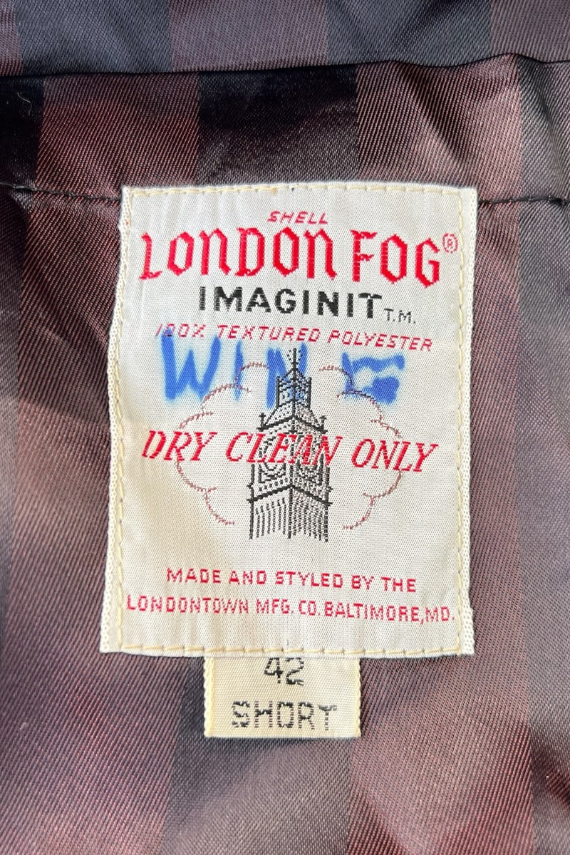 70'S LIMITED EDITION MAGNIN BALMACAAN COAT W/UNION TICKET / BLACK [SIZE: 42 USED]