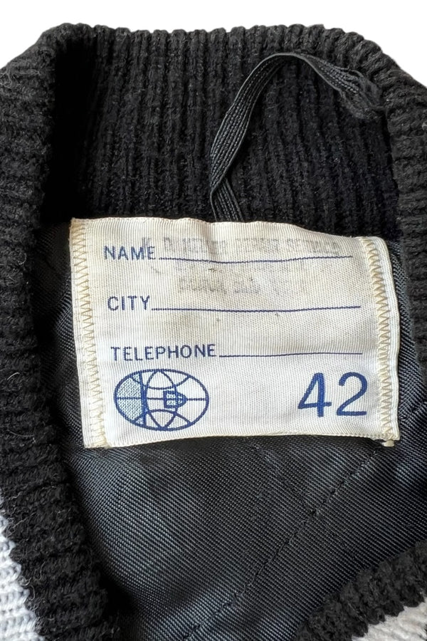 MADE IN USA 79'S PANTHERS STADIUM JACKET / BLACK [SIZE: 42 USED]