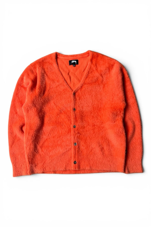 24SS SHAGGY CARDIGAN / ORANGE [SIZE: L USED]