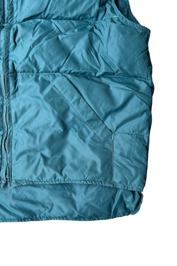 MADE IN USA 80-90'S DOWN VEST / GREEN [SIZE: M USED]