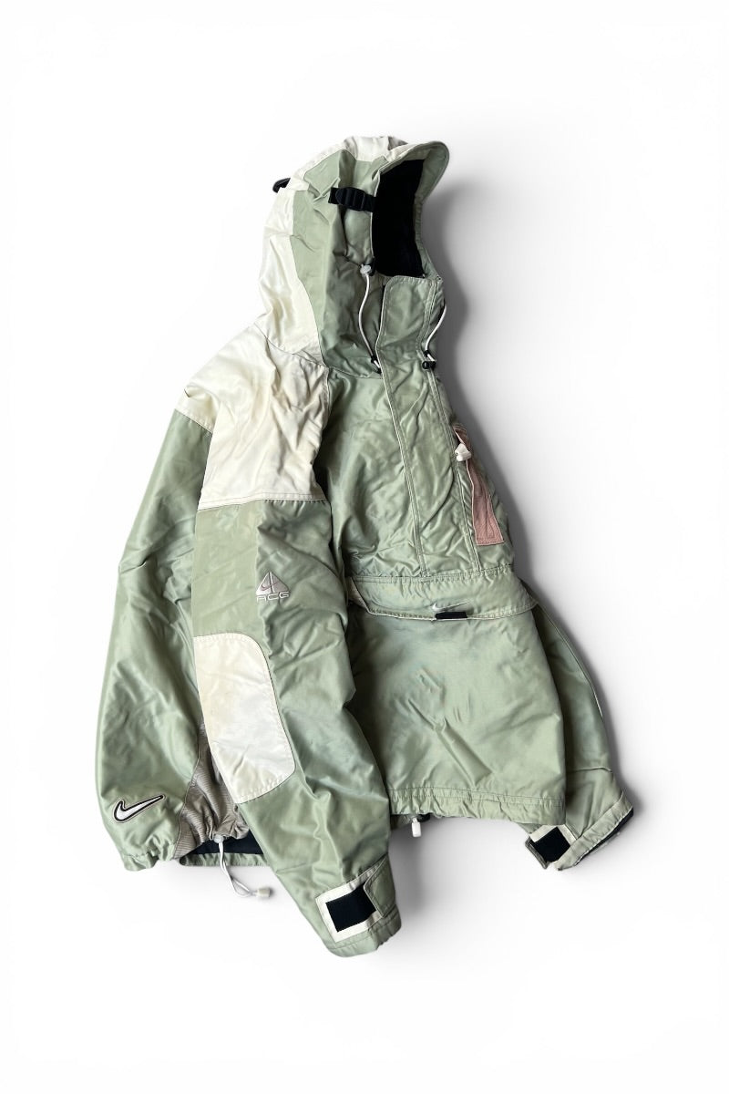 Y2K EARLY 00'S 3RD OUTER LAYER PULL OVER JAKCET / BEIGE [SIZE: L USED]