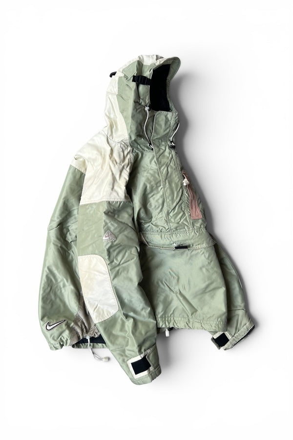 Y2K EARLY 00'S 3RD OUTER LAYER PULL OVER JAKCET / BEIGE [SIZE: L USED]