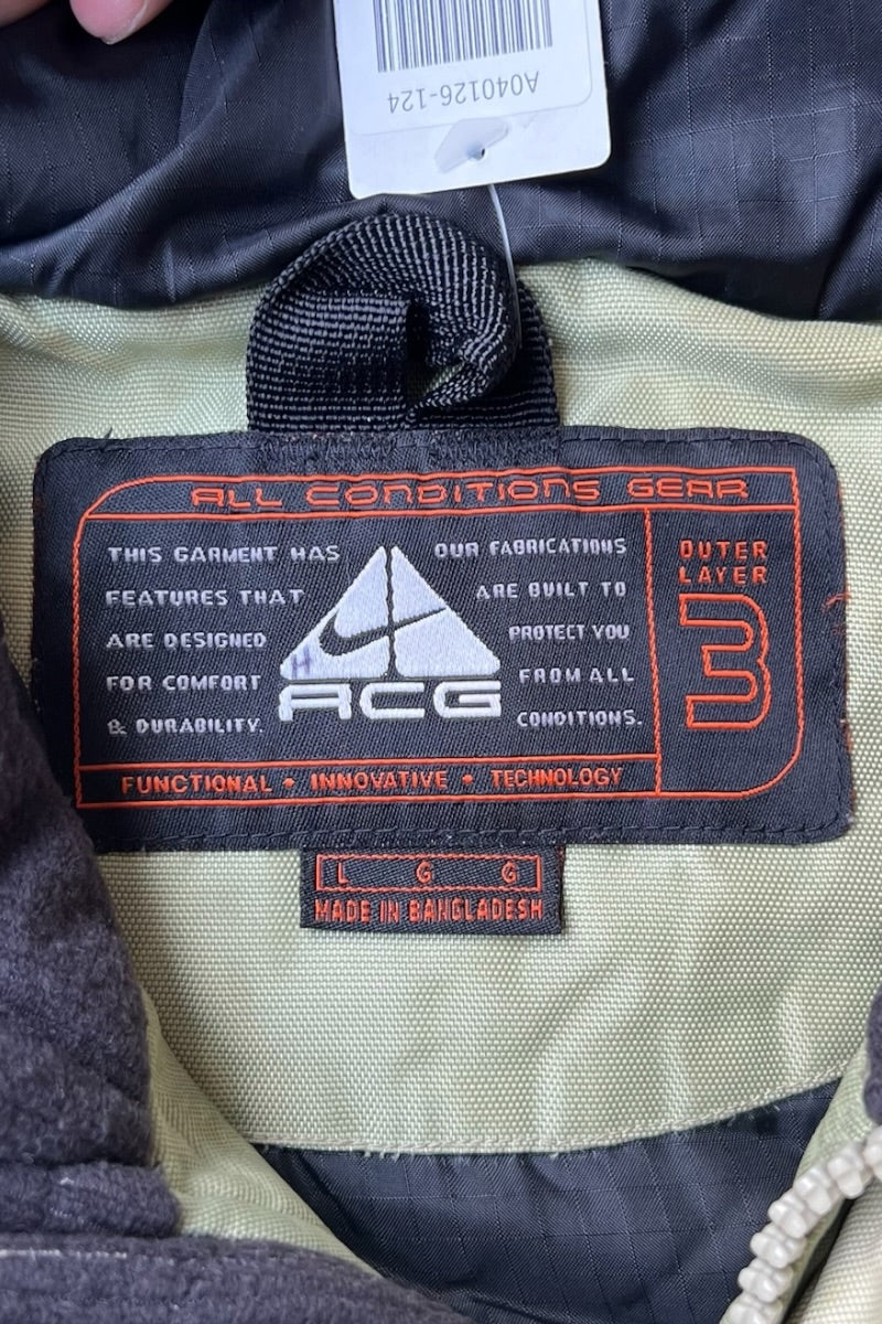 Y2K EARLY 00'S 3RD OUTER LAYER PULL OVER JAKCET / BEIGE [SIZE: L USED]