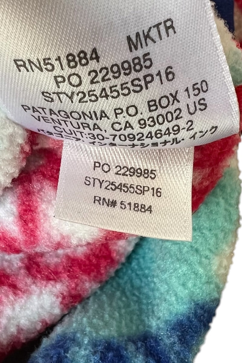 MADE IN MEXICO 16'S SYNCHILLA SNAP-T FLEECE JACKET / MULTI [SIZE: XS USED]