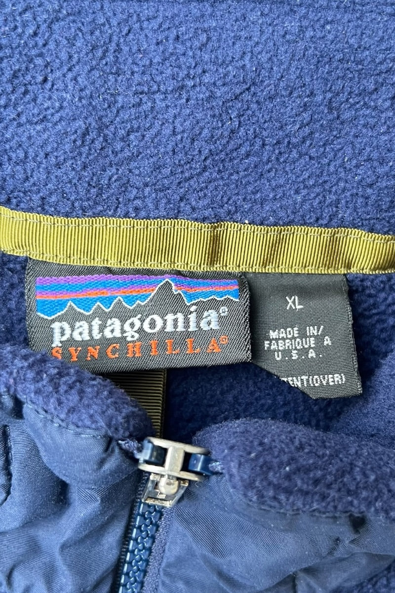 MADE IN USA 99'S ZIP FLEECE JACKET / NAVY [SIZE: XL USED]