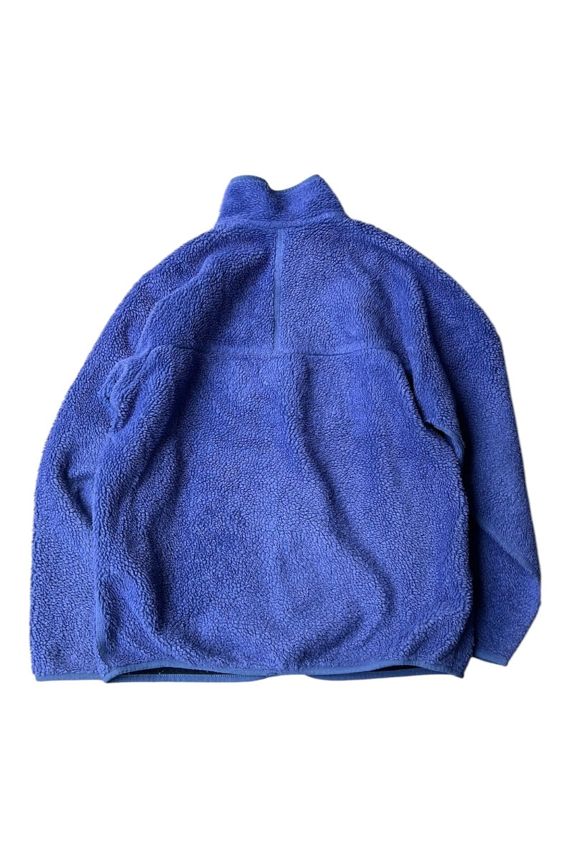 MADE IN USA 97'S RETRO CARDIGAN ZIP FLEECE JACKET / BLUE [SIZE: L USED]