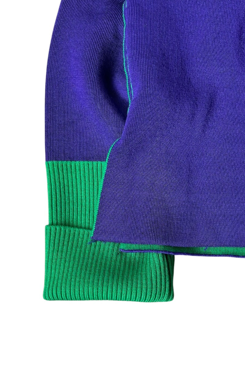 MADE IN ITALY 21AW HIGH-NECK KNIT SWEATER / PURPLE [SIZE: 46 USED]