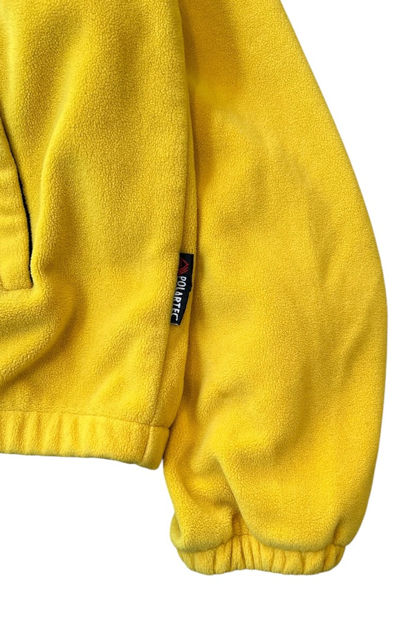 MADE IN USA 90'S POLARTEC FLEECE ZIP JACKET / YELLOW [SIZE: XL USED]