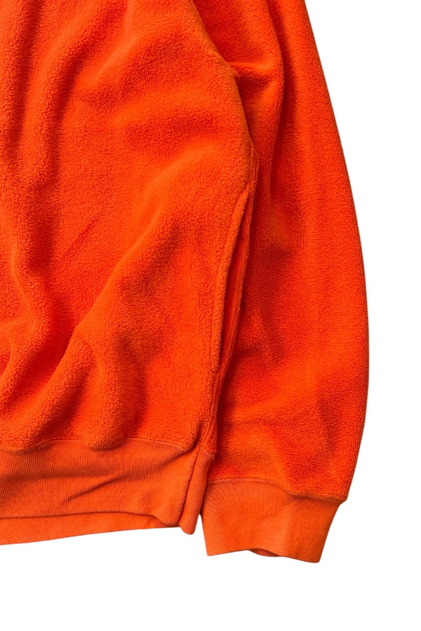 90'S HALF ZIP FLEECE JACKET / ORANGE [SIZE: M USED]