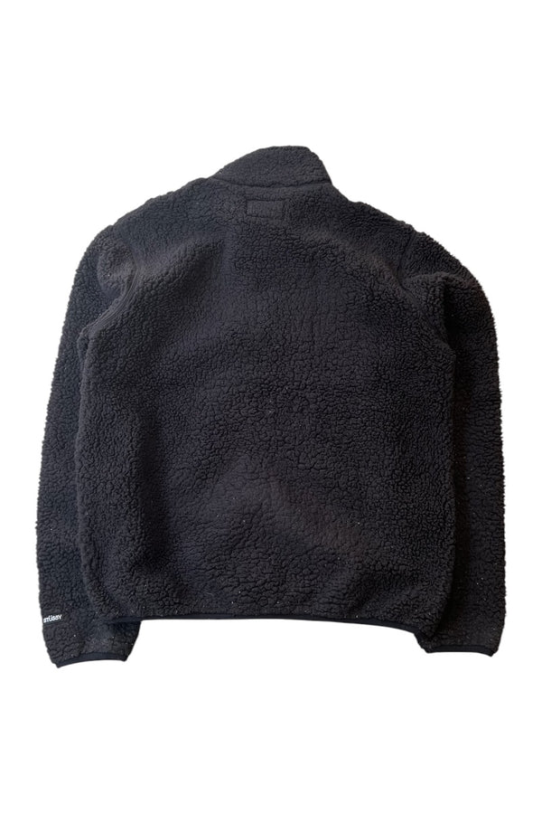ZIP UP FLEECE JACKET / BLACK [SIZE: M USED]