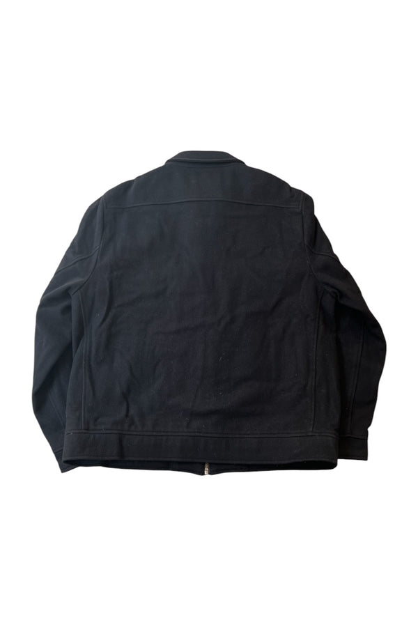 Y2K 03'S WOOL ZIP JAKCET / BLACK [SIZE: L USED]