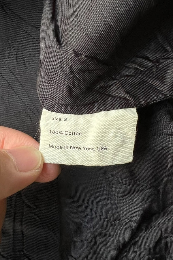 MADE IN NEW YORK VELOUR JACKET / BLACK [SIZE: S USED]