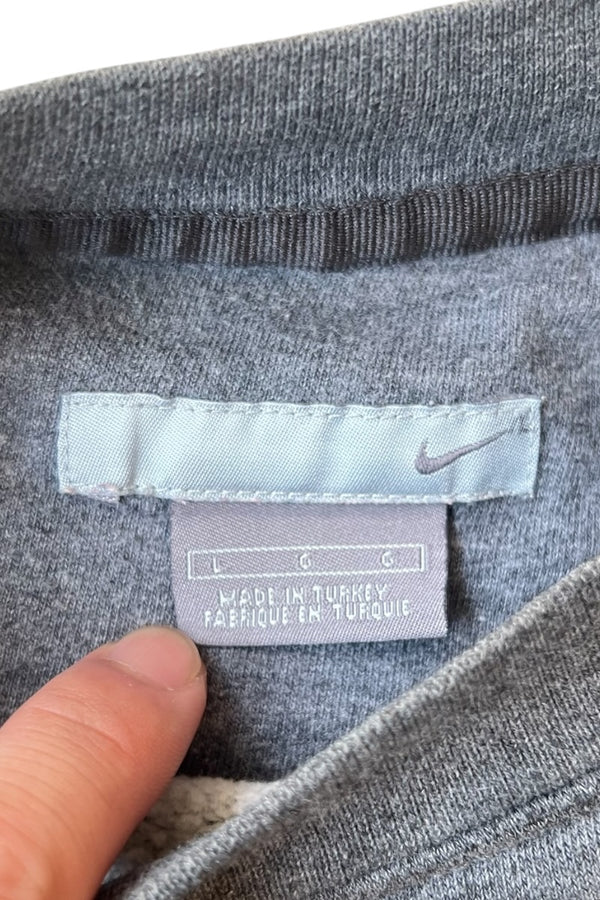 MADE IN TURKEY Y2K EARLY 00'S SWEATSHIRT / GRAY [SIZE: L USED]