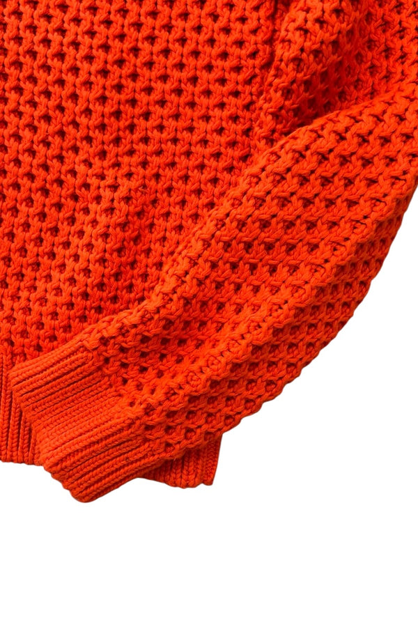 16-18'S MADE IN ITALY 17AW 205W39NYC KNIT SWEATER / ORANGE [SIZE: S USED]