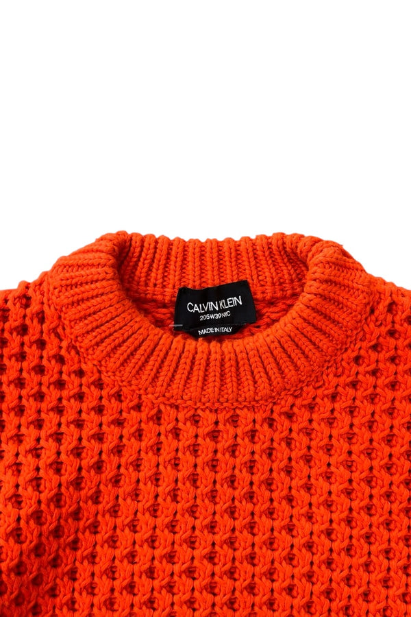 16-18'S MADE IN ITALY 17AW 205W39NYC KNIT SWEATER / ORANGE [SIZE: S USED]