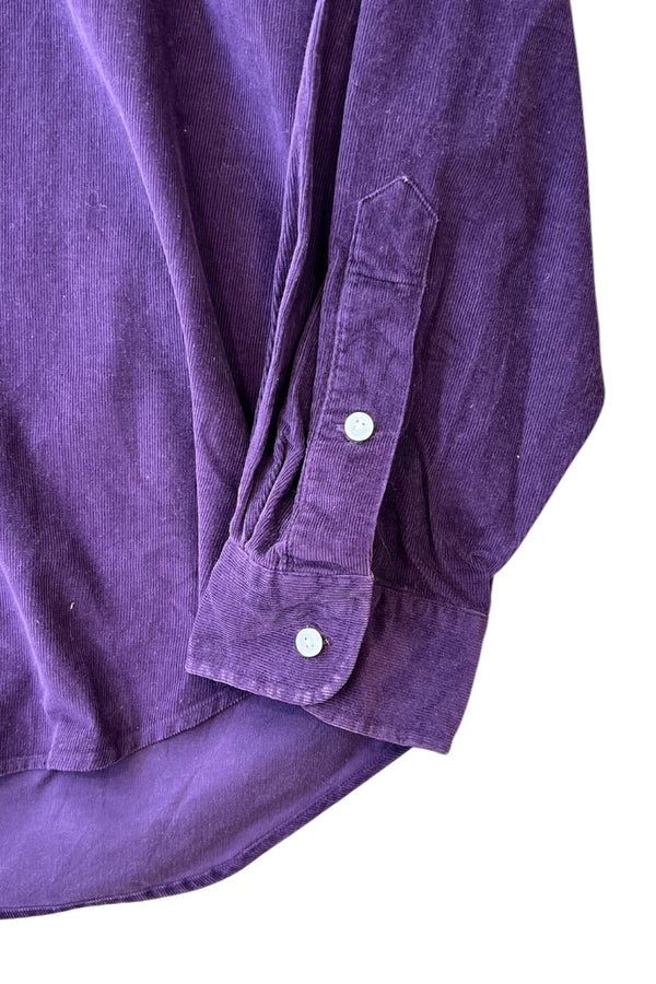90'S BLAIRE L/S CORDUROY SHIRT / PURPLE [SIZE: XL USED]