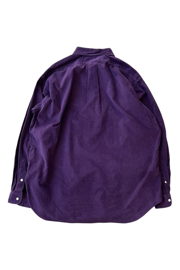 90'S BLAIRE L/S CORDUROY SHIRT / PURPLE [SIZE: XL USED]