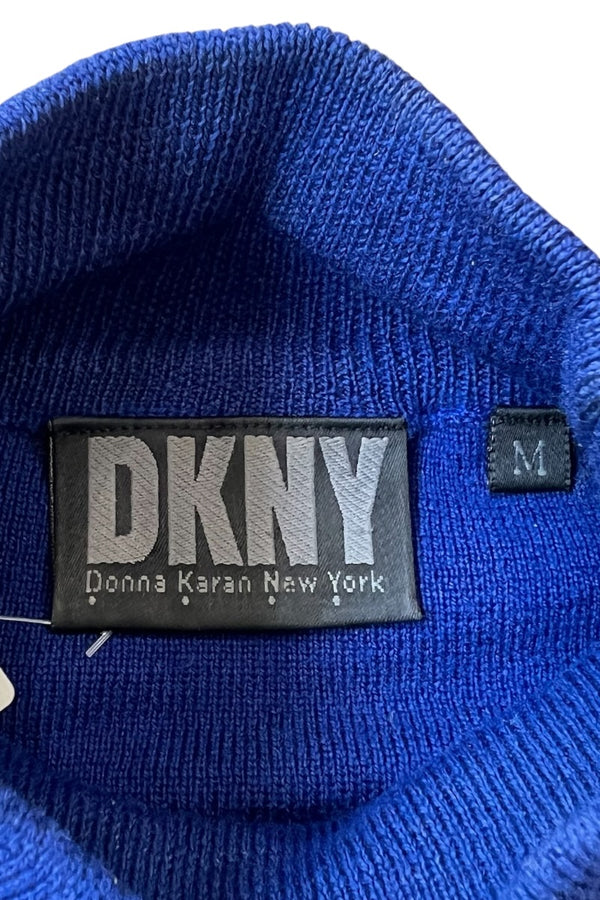90'S HIGH NECK KNIT SWEATER / BLACK [SIZE: M USED]