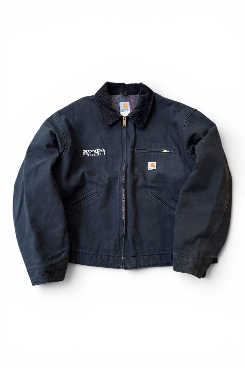 MADE IN USA 10'S HONDA ADVERTISING DETROIT JACKET W/BLANKET LINER USA企画品 / BLACK [SIZE: 52 USED]