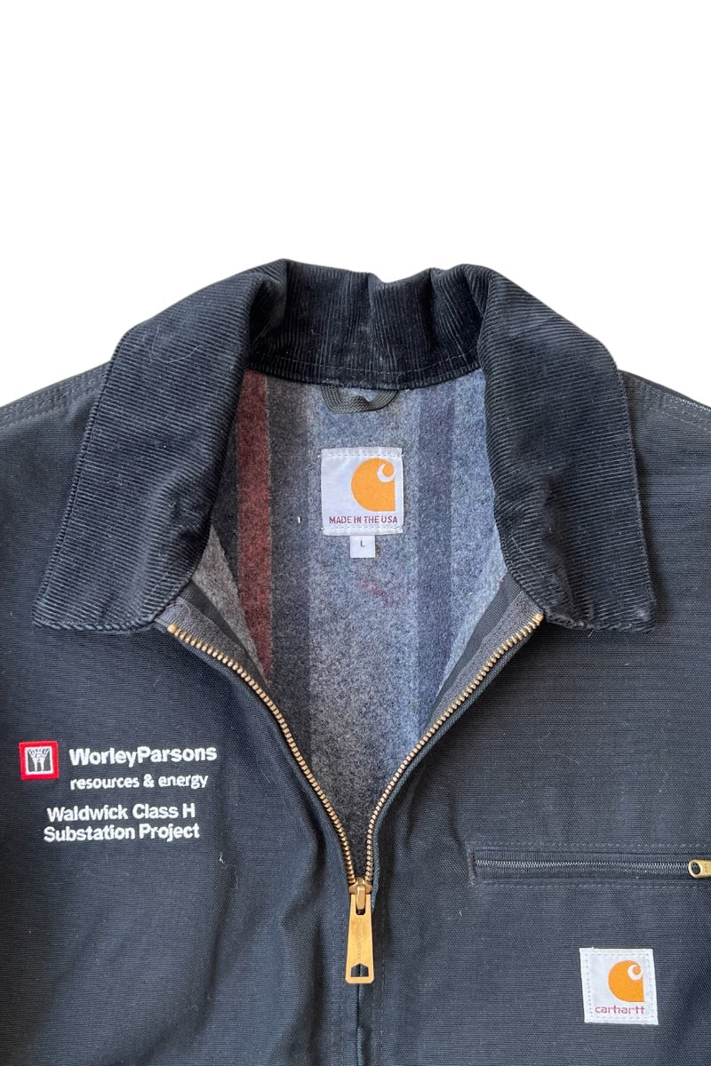 MADE IN USA 15'S WORLEY PARSONS ADVERTISING DETROIT JACKET W/BLANKET LINER USA企画品 / BLACK [SIZE: L USED]