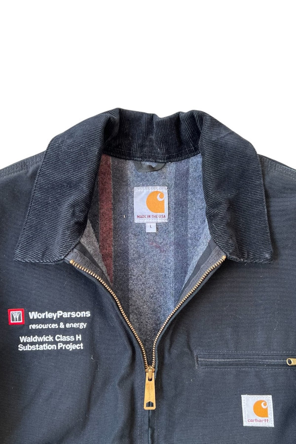 MADE IN USA 15'S WORLEY PARSONS ADVERTISING DETROIT JACKET W/BLANKET LINER USA企画品 / BLACK [SIZE: L USED]
