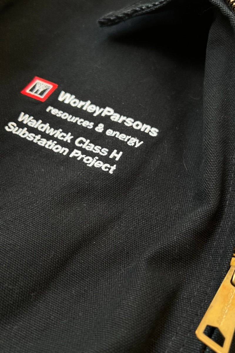MADE IN USA 15'S WORLEY PARSONS ADVERTISING DETROIT JACKET W/BLANKET LINER USA企画品 / BLACK [SIZE: L USED]