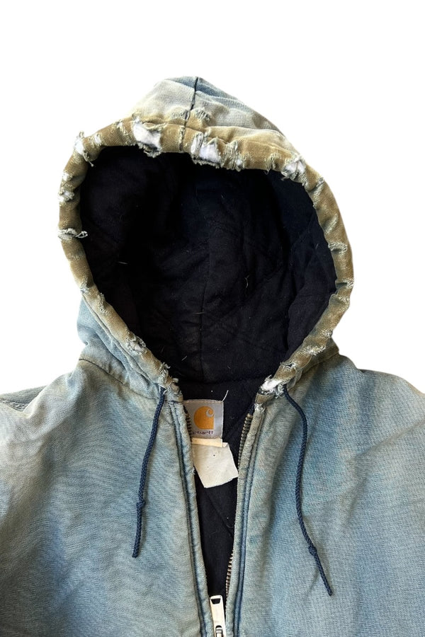 DAMAGED DUCK ACTIVE JACKET W/FLEECE LINER USA企画品 / LIGHT BULE [SIZE: L USED]