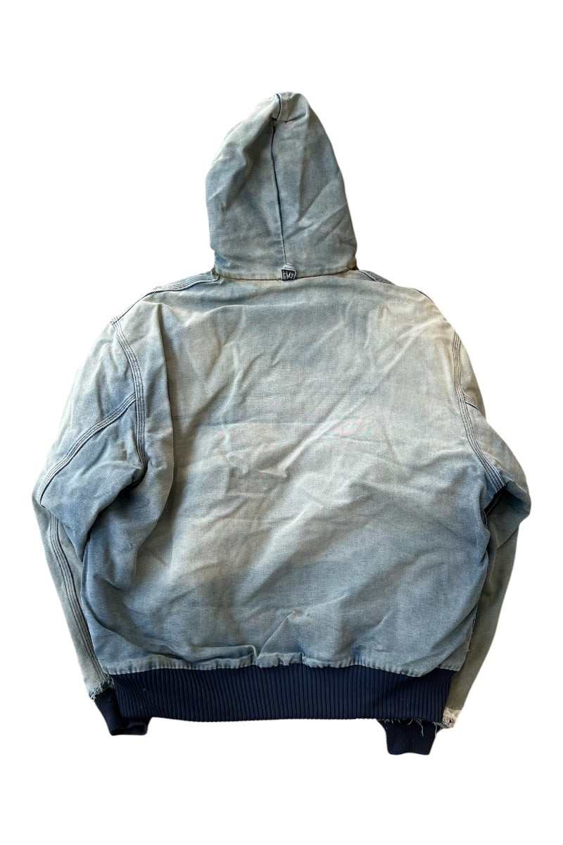 DAMAGED DUCK ACTIVE JACKET W/FLEECE LINER USA企画品 / LIGHT BULE [SIZE: L USED]