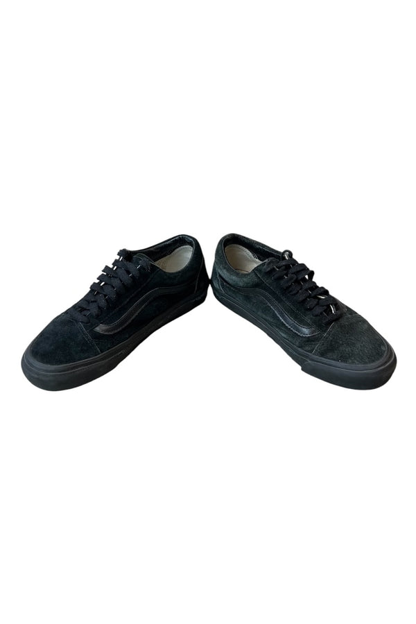 MADE IN ITALY DIAMANTE LEATHER LOAFERS / BLACK [SIZE: US9 (equivalent to 27cm) USED]