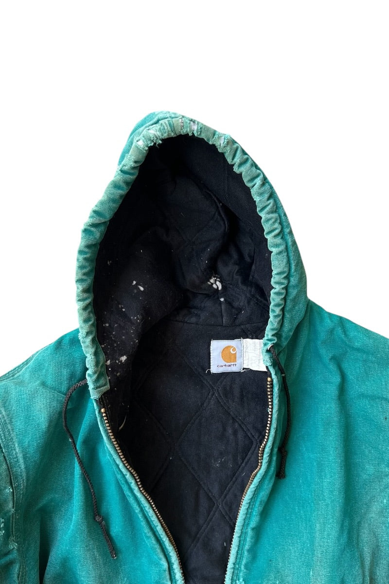 DAMAGED DUCK ACTIVE JACKET W/FLEECE LINER USA企画品 / GREEN [SIZE: L USED]