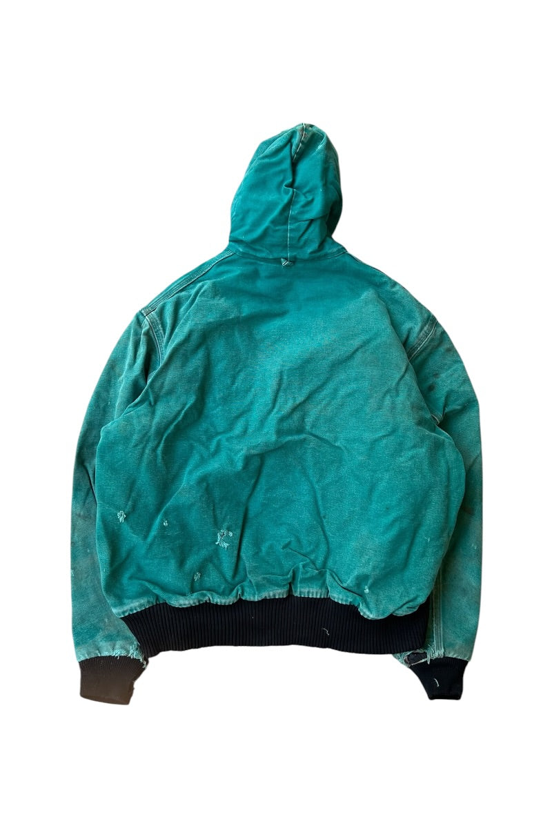 DAMAGED DUCK ACTIVE JACKET W/FLEECE LINER USA企画品 / GREEN [SIZE: L USED]