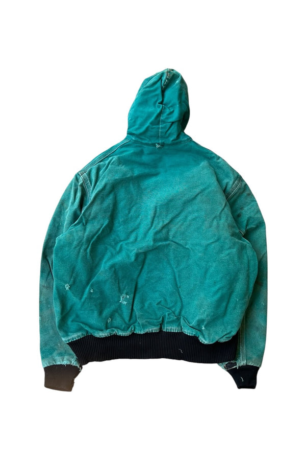 DAMAGED DUCK ACTIVE JACKET W/FLEECE LINER USA企画品 / GREEN [SIZE: L USED]