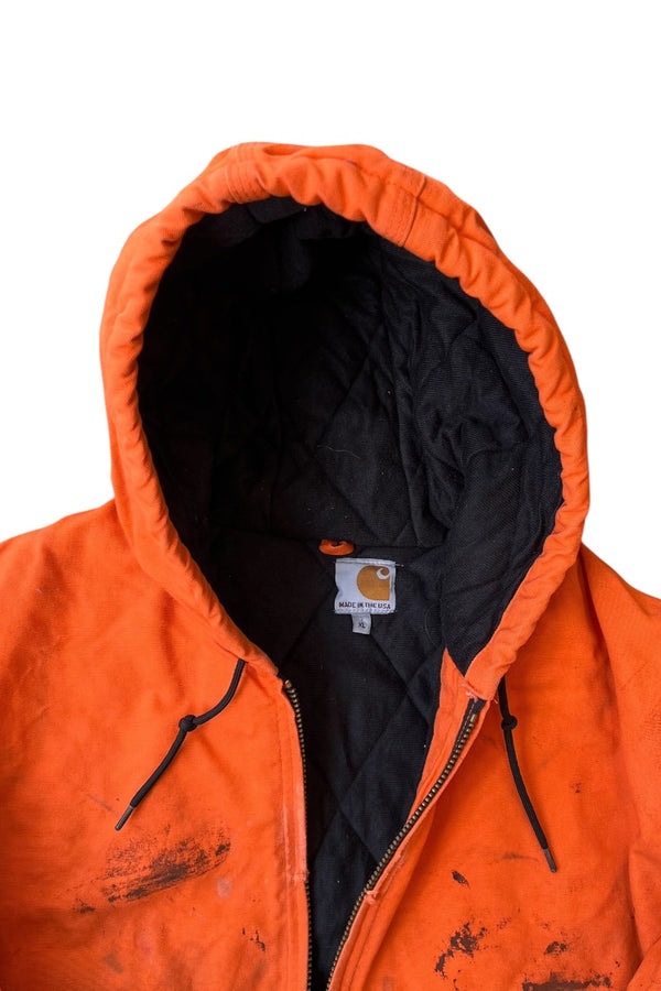 MADE IN USA 14'S DUCK ACTIVE JACKET W/FLEECE LINER USA企画品 / ORANGE [SIZE: XL USED]