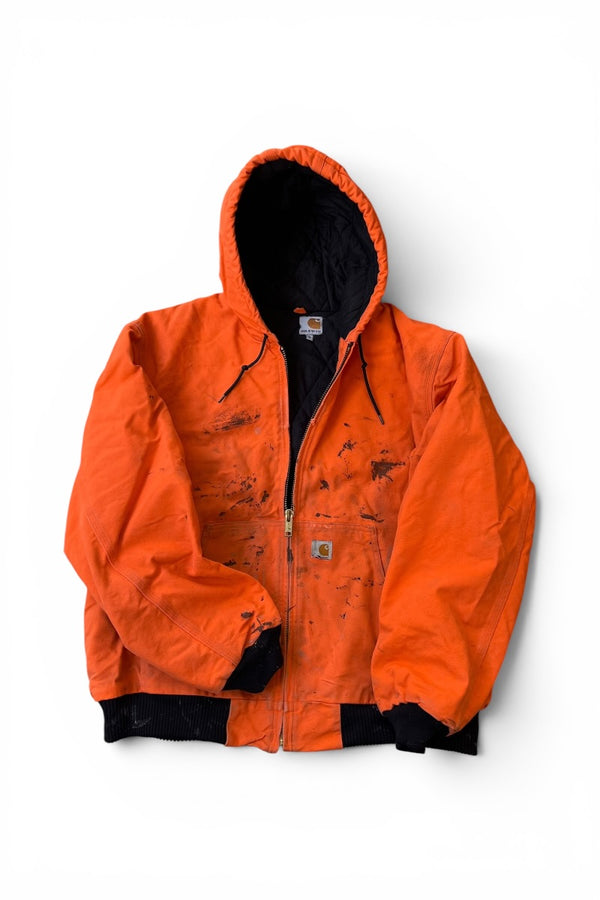 MADE IN USA 14'S DUCK ACTIVE JACKET W/FLEECE LINER USA企画品 / ORANGE [SIZE: XL USED]