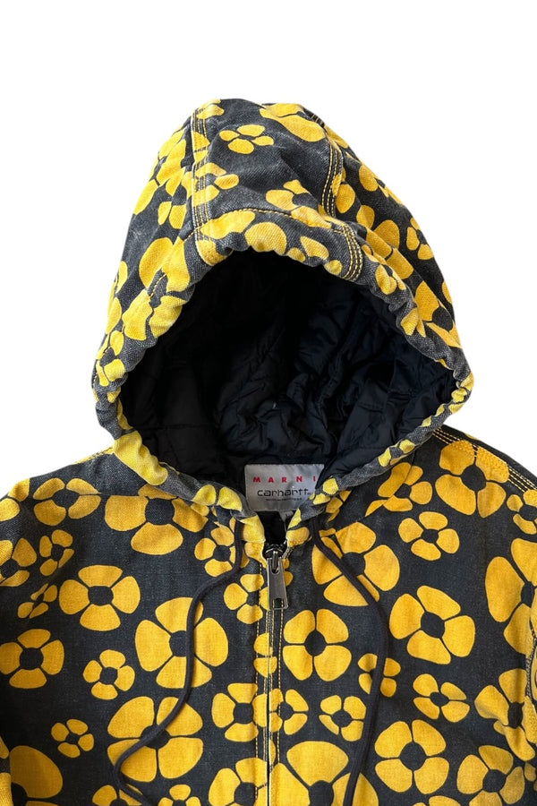 23SS FLORAL ACTIVE JACKET / YELLOW [SIZE: L USED]