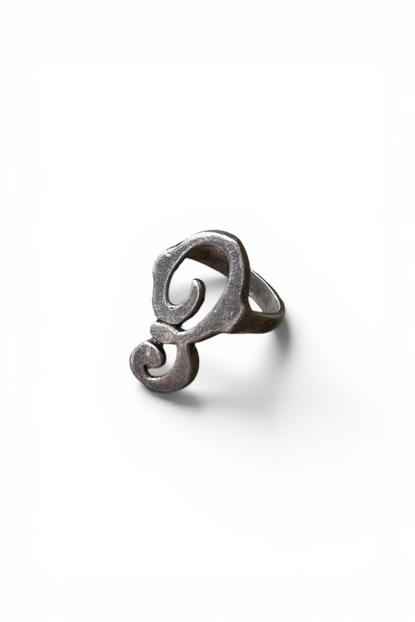 925 SILVER RING / SILVER [SIZE: 11号相当 USED]