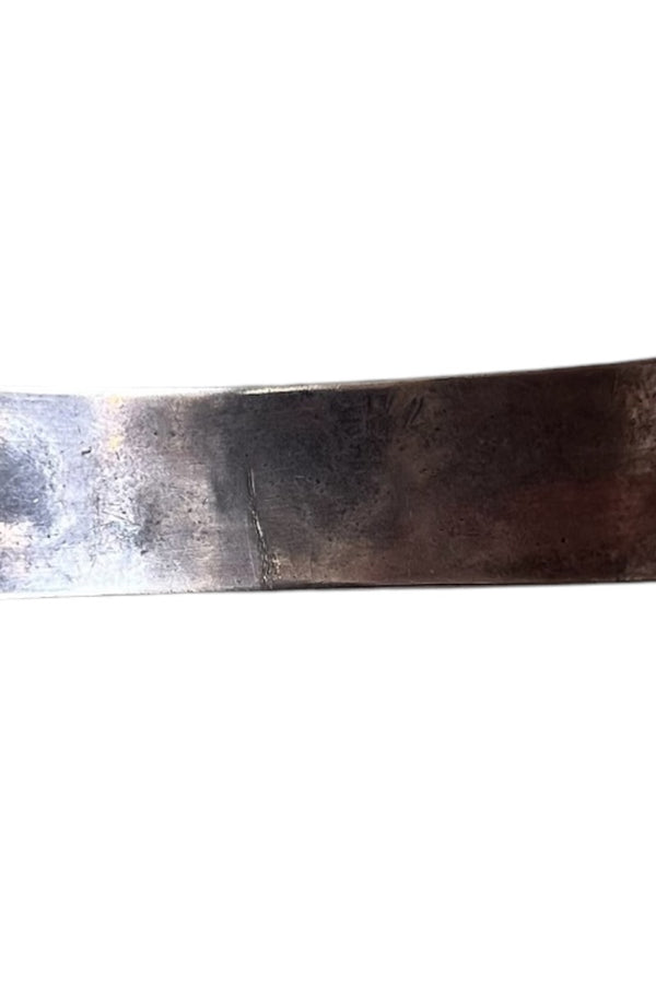 NAVAJO SILVER BRACELET W/STONES CHIP INLAY [SIZE: ONE SIZE USED]