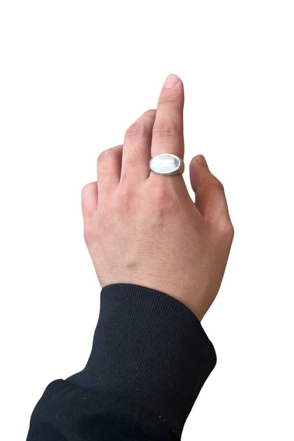 MADE IN MEXICO 925 SILVER RING / SILVER [SIZE: 18号相当 USED]