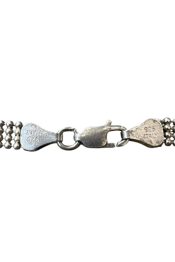 MADE IN ITALY 925 VINTAGE SILVER BRACELET / SILVER [SIZE: ONE SIZE USED]