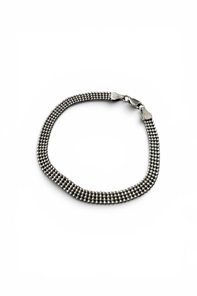 MADE IN ITALY 925 VINTAGE SILVER BRACELET / SILVER [SIZE: ONE SIZE USED]