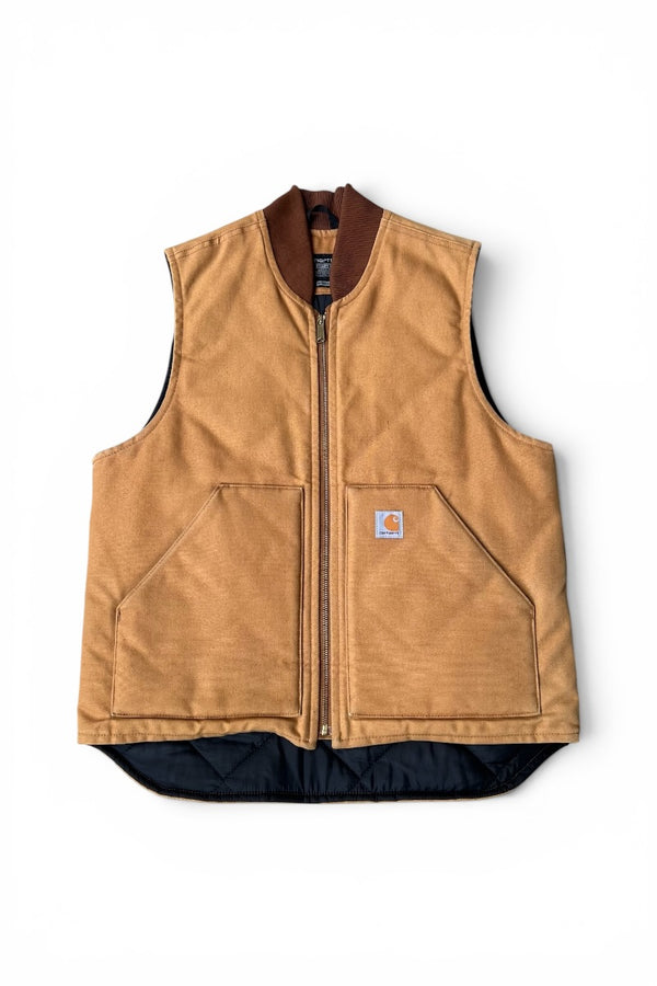 MADE IN MEXICO DUCK VEST W/QUILTING LINER USA企画品 / BEIGE [SIZE: M USED]
